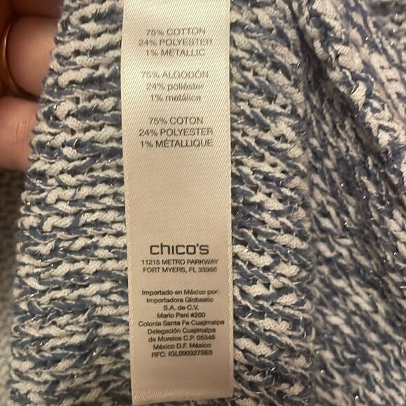 CHICO’s Space-Dye Jewel Pullover Sweater size 3 or Large - Picture 11 of 13